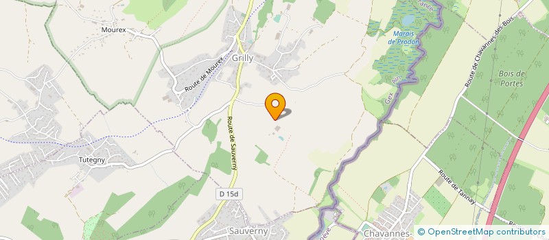 localisation de l'entreprise LA CHENAILLETTE  GRILLY