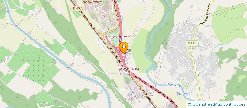 localisation de l'entreprise LA CHENERAIE  SISTERON
