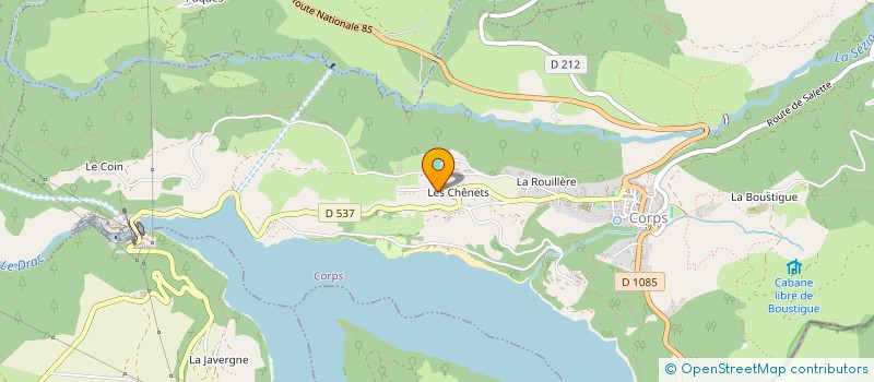 localisation de l'entreprise LA CHENERAIE DU SAUTET  CORPS