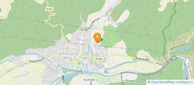 localisation de l'entreprise LA CHENERAIE GREOUX  GREOUX-LES-BAINS