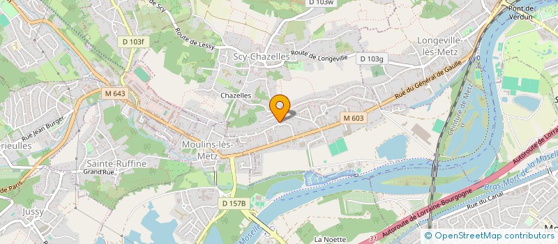 localisation de l'entreprise LA CHENEVIERE  SCY-CHAZELLES