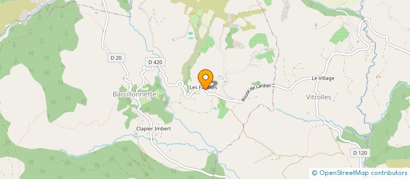 localisation de l'entreprise LA CHENILLE  BARCILLONNETTE