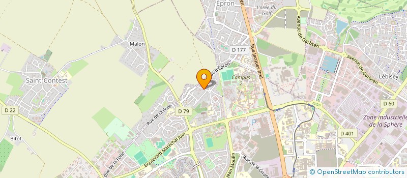 localisation de l'entreprise LA CHERBOURGEOISE - RUE DE LA MISERICORDE à CAEN