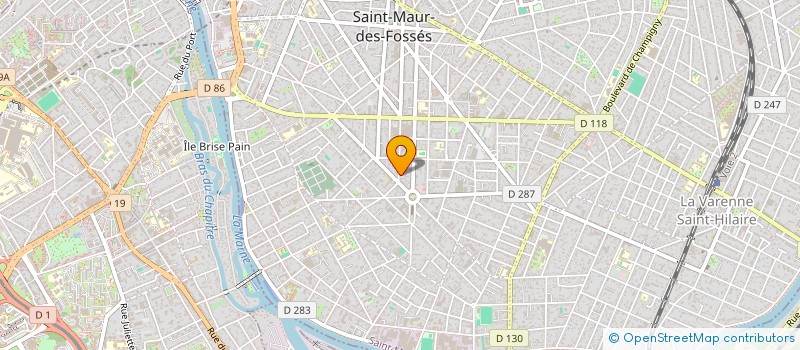 localisation de l'entreprise LA CHERIE PATISSE à SAINT-MAUR-DES-FOSSES