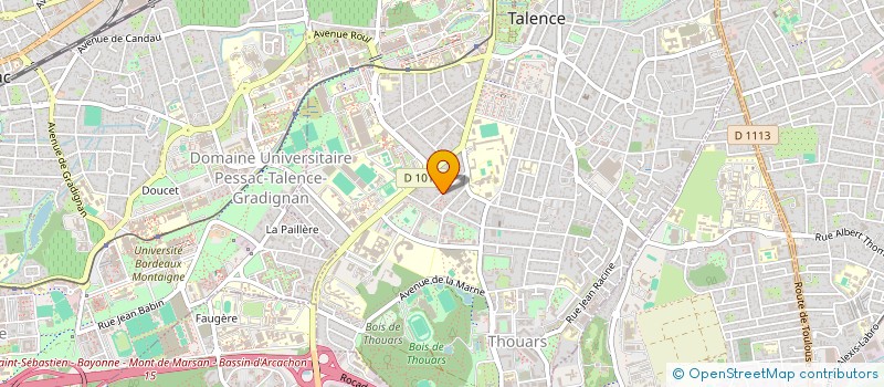 localisation de l'entreprise LA CHESNAIE 2012  TALENCE