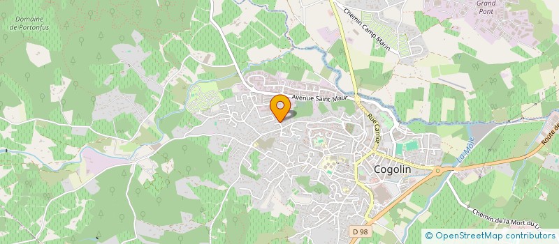 localisation de l'entreprise LA CHESNAIE  COGOLIN