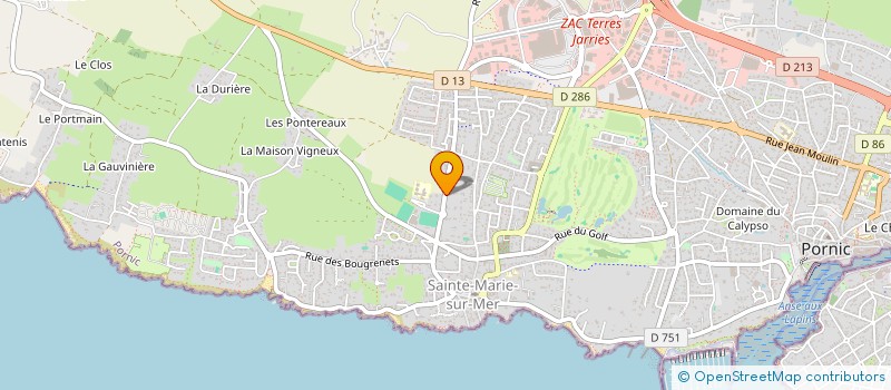 localisation de l'entreprise LA CHESNAYE  PORNIC