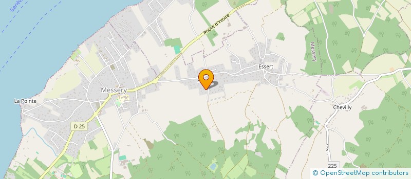 localisation de l'entreprise LA CHESNERAIE  MESSERY