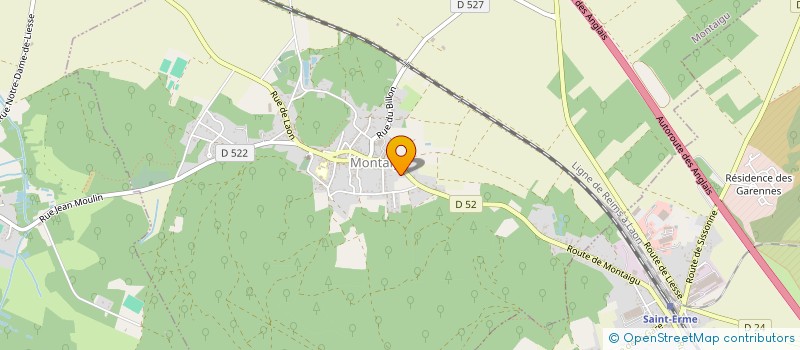 localisation de l'entreprise LA CHEVAINE  MONTAIGU