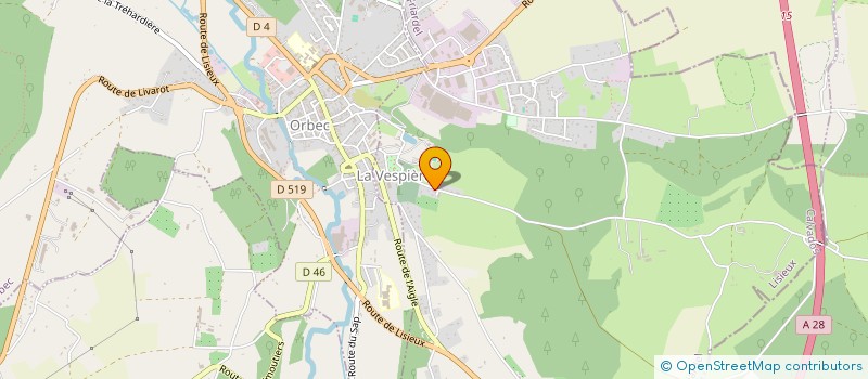 localisation de l'entreprise LA CHEVALERIE à LA VESPIERE-FRIARDEL