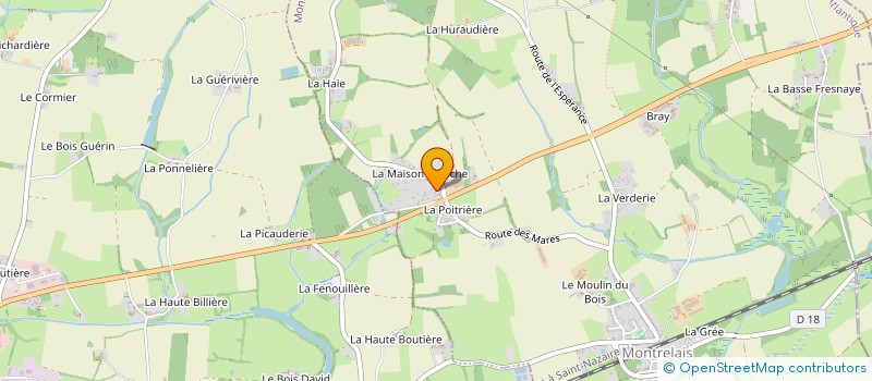 localisation de l'entreprise LA CHEVALERIE  LOIREAUXENCE