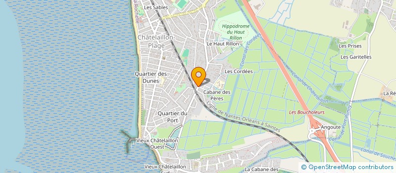 localisation de l'entreprise LA CHEVALERIE  CHATELAILLON-PLAGE