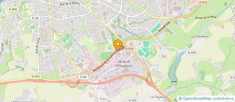 localisation de l'entreprise LA CHEVALERIE  SAINT-LO