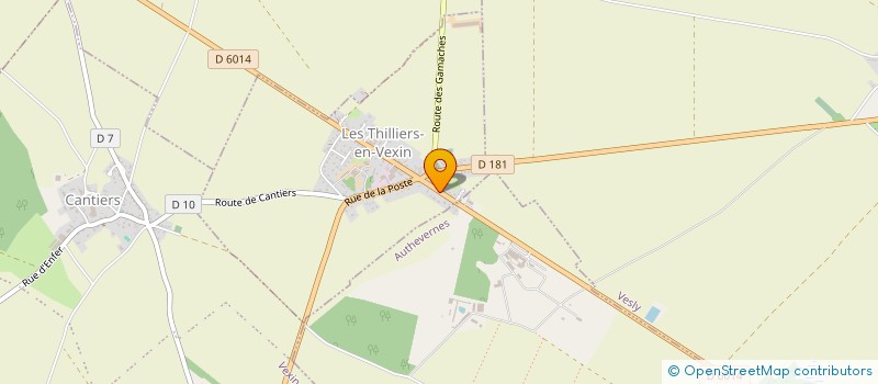 localisation de l'entreprise LA CHEVALERIE  VEXIN-SUR-EPTE