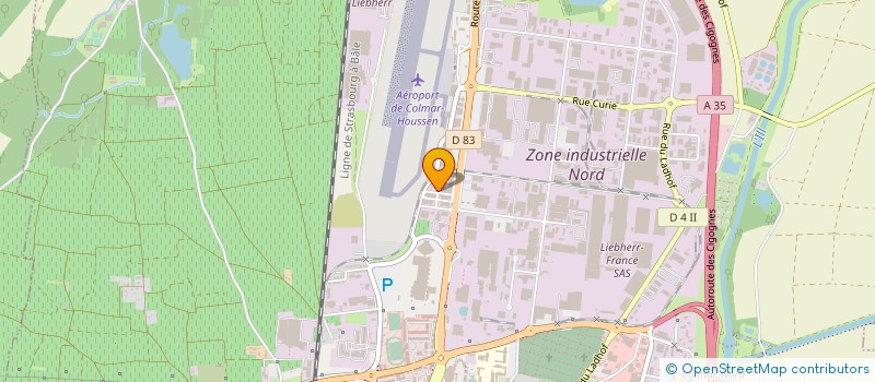 localisation de l'entreprise LA CHEVALIERE à COLMAR