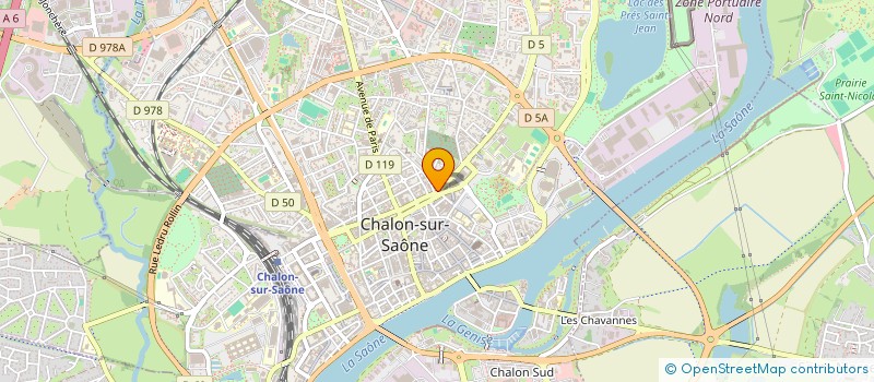 localisation de l'entreprise LA CHEVALIERE IMMOBILIER à CHALON-SUR-SAONE