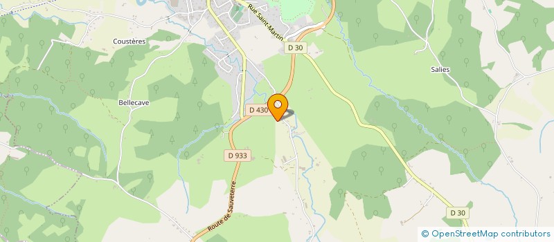 localisation de l'entreprise LA CHEVAUCHEE à SALIES DE BEARN