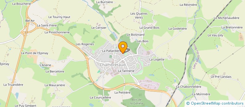 localisation de l'entreprise LA CHEVAUCHEE ARC EN CIEL GALOPONS POUR DONNER FORCE ET COURAGE AUX JEUNES GUERRIERS QUI COMBATTENT LE CANCER à CHANVERRIE