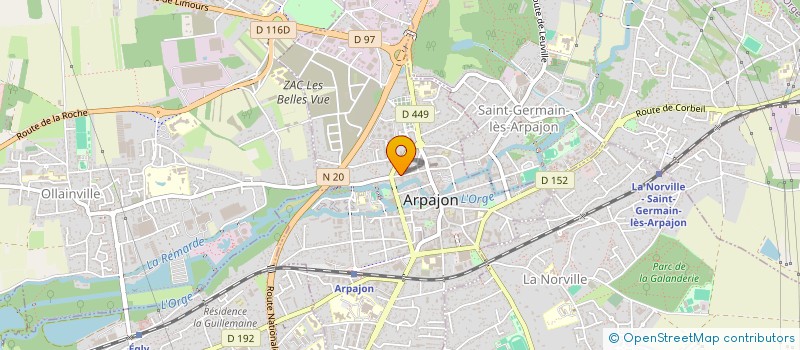 localisation de l'entreprise LA CHEVRE A TROIS CORNES  ARPAJON