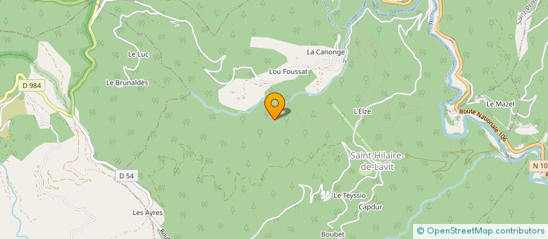 localisation de l'entreprise LA CHEVRE ELECTRIQUE  SAINT-HILAIRE-DE-LAVIT