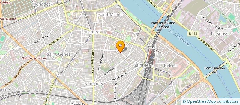 localisation de l'entreprise LA CHEVRE NOIRE  BORDEAUX