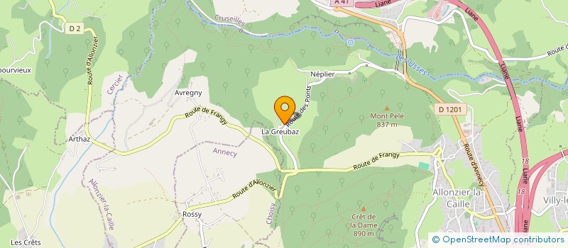 localisation de l'entreprise LA CHEVRERIE DE LU'CE  CRUSEILLES