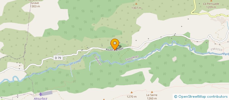 localisation de l'entreprise LA CHEVRERIE DES GRELES  GREOLIERES