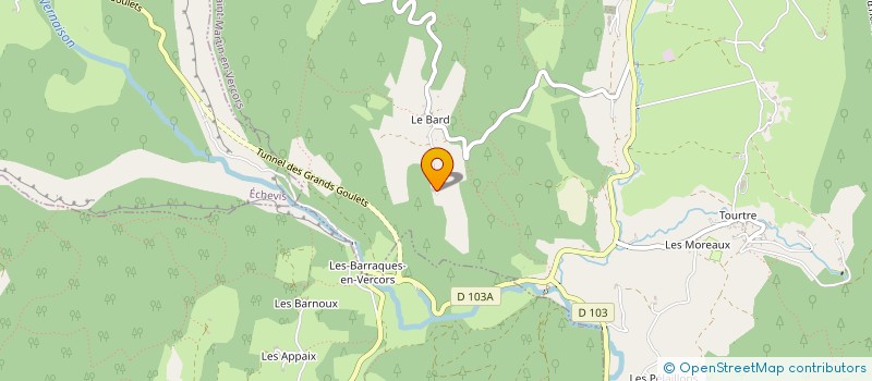 localisation de l'entreprise LA CHEVRERIE DU BARD  SAINT-MARTIN-EN-VERCORS