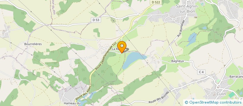 localisation de l'entreprise LA CHEVRERIE DU RAFOUR  SAINT-AGNIN-SUR-BION