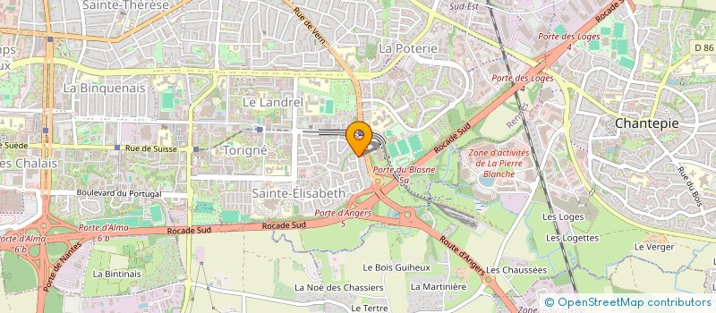 localisation de l'entreprise LA CHEVRUE  RENNES