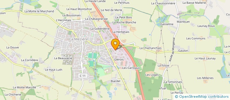 localisation de l'entreprise LA CHEZE  LA MEZIERE