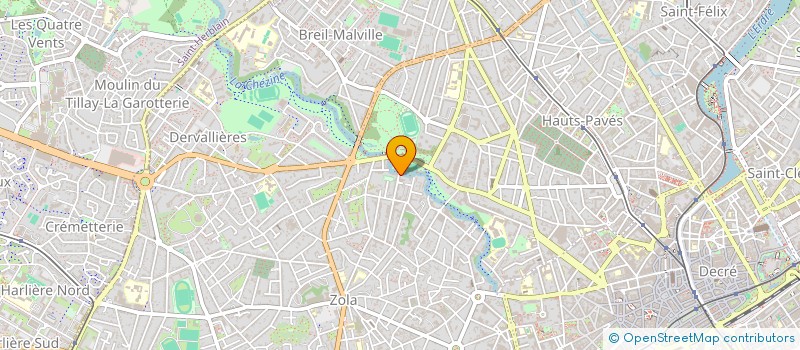 localisation de l'entreprise LA CHEZINE 72 à NANTES