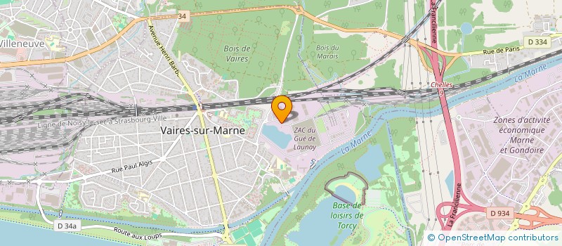 localisation de l'entreprise LA CHIARA  VAIRES-SUR-MARNE