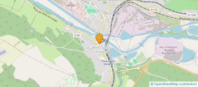 localisation de l'entreprise LA CHIC TEAM  PONT-SAINT-VINCENT