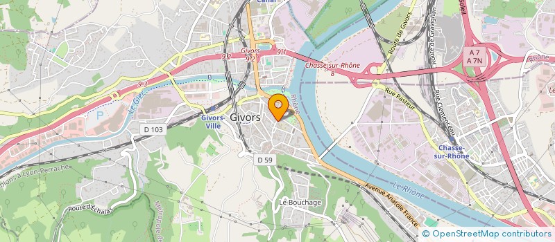 localisation de l'entreprise LA CHICHA ORANNAISE à GIVORS