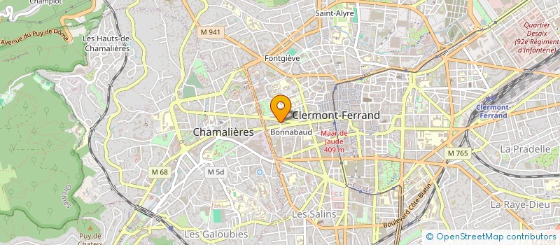 localisation de l'entreprise LA CHICOTIERE  CLERMONT-FERRAND