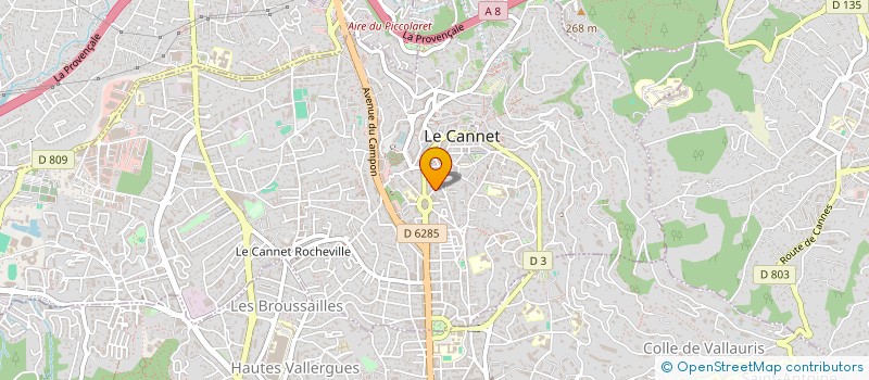 localisation de l'entreprise LA CHIMERE à LE CANNET