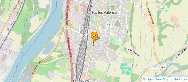 localisation de l'entreprise LA CHIMERE  PORTES-LES-VALENCE