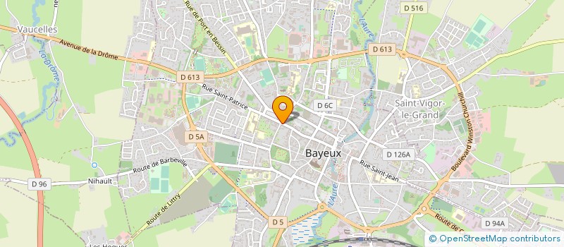 localisation de l'entreprise LA CHOCALINE à BAYEUX