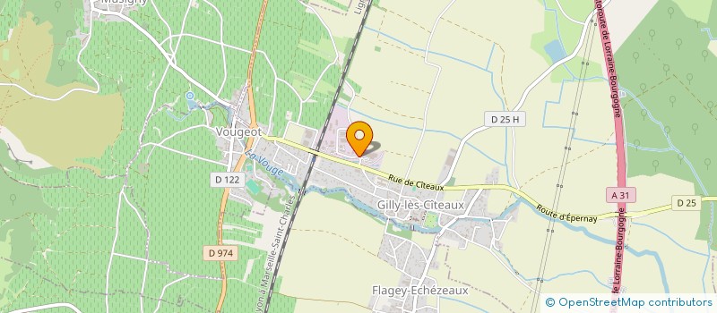 localisation de l'entreprise LA CHOCELLE  GILLY-LES-CITEAUX