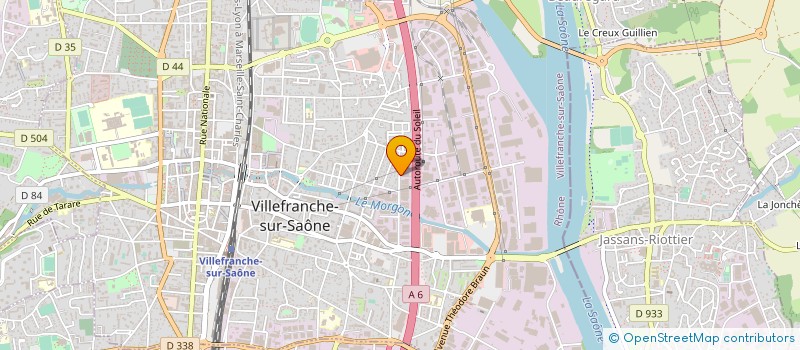 localisation de l'entreprise LA CHOCOLATERIE BEAUJOLAISE  GLEIZE