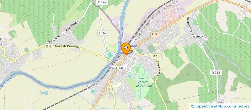 localisation de l'entreprise LA CHOCOLATERIE CHLOE  DORMANS