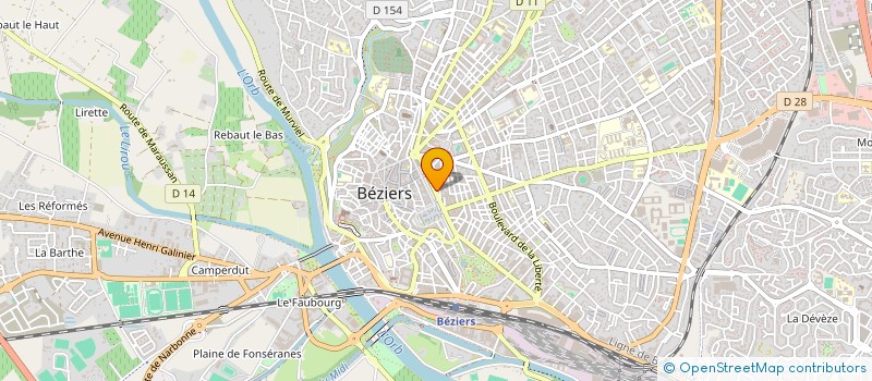 localisation de l'entreprise LA CHOCOLATERIE DE BEZIERS à BEZIERS