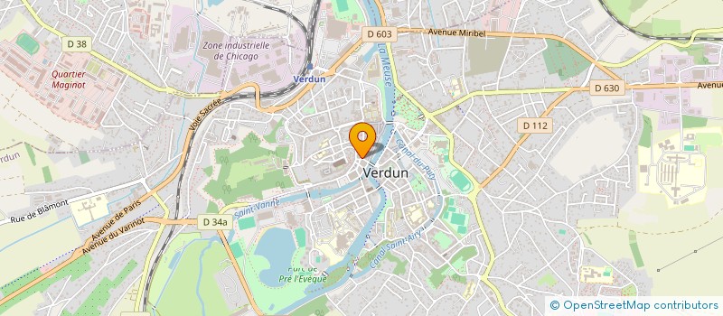 localisation de l'entreprise LA CHOCOLATERIE DE CHARLIE  VERDUN