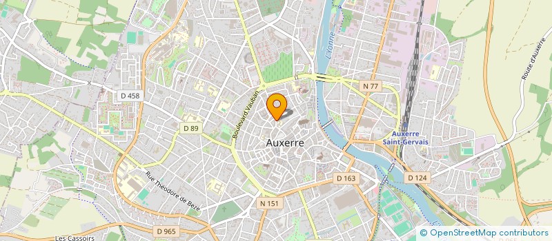 localisation de l'entreprise LA CHOCOLATERIE DU PALAIS à AUXERRE