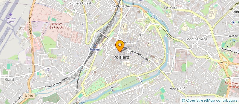 localisation de l'entreprise LA CHOCOLATINE à POITIERS