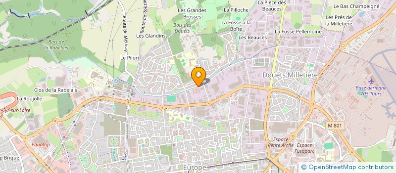 localisation de l'entreprise LA CHOISEULERIE  TOURS