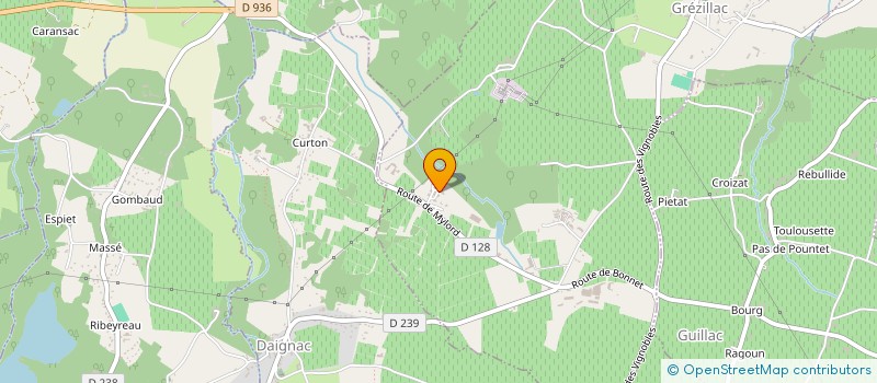 localisation de l'entreprise LA CHOKOLATIERE à GREZILLAC