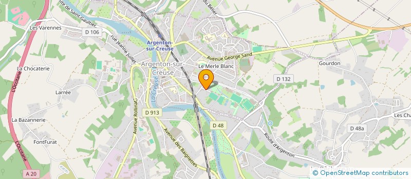 localisation de l'entreprise LA CHOPAIRE à ARGENTON-SUR-CREUSE