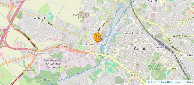localisation de l'entreprise LA CHOPE à CAMBRAI